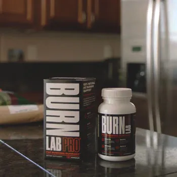 Burn Lab Pro Product on a table