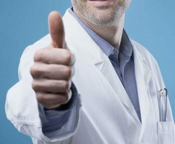 doctor's thumbs up