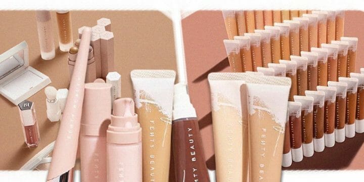 A collection of a beauty product brand