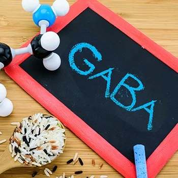 GABA written on a black board