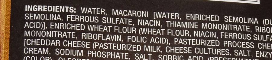 List of ingredients in protein powders