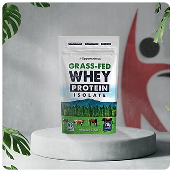 Opportuniteas Grass-Fed Whey Protein Isolate supplement product