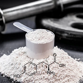 Tyrosine found in powdered supplement